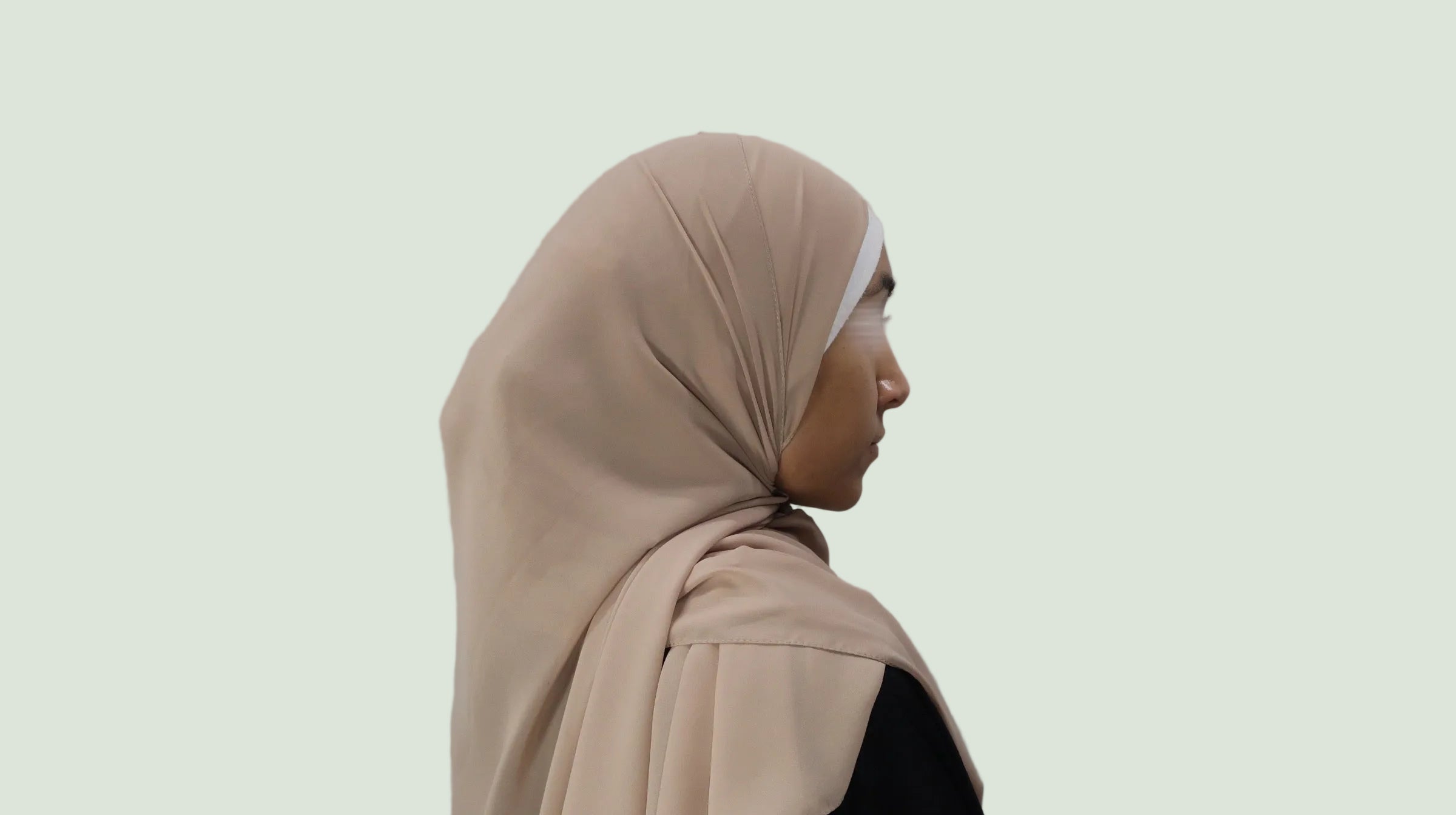 Soft Beige Chiffon